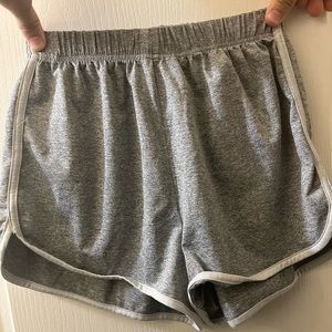 Grey workout shorts